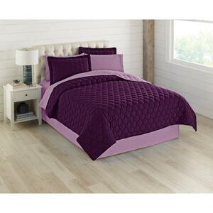 BH Studio Reversible Quilt by BH Studio in Plum Dusty Lavender (Size TWIN)