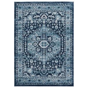 "Bali Caymen Area Rug by United Weavers of America in Navy (Size 2'7"" X 7'2"")"