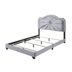 Queen Bed by Acme in Gray
