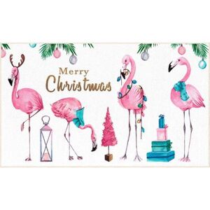 Merry Flamingos Multi Kitchen Rug by Mohawk Home in Multi (Size 24 X 40)