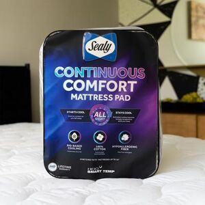 Sealy All Night Cooling Mattress Pad by Sealy in White (Size KING)