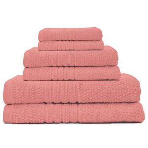 Softee 6-Pc. Towel Set by ESPALMA in Coral