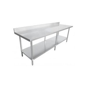 """Omcan S.S. Table 24” X 84” With 4” Backsplash, 22084 by CleanltSupply.com"""