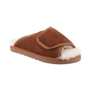 Wide Width Women's Apma WomenS Slide Wrap Wide Slippers by LAMO in Chestnut (Size 7 W)