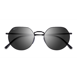 Unisex s geometric Black Metal Prescription sunglasses - Eyebuydirect s Ray-Ban RB3565 Jack