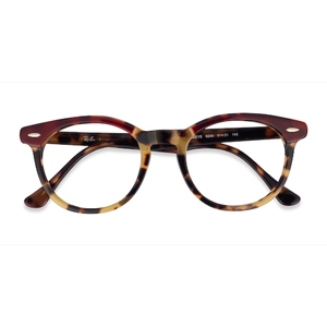 Unisex s round Yellow Tortoise Acetate Prescription eyeglasses - Eyebuydirect s Ray-Ban RB5598 Eagleeye