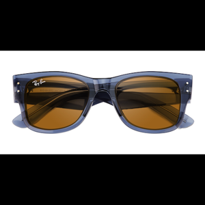 Unisex s wayfarer,wayfarer Transparent Blue Plastic Prescription sunglasses - Eyebuydirect s Ray-Ban RB0840S