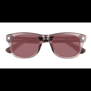 Unisex s round Light Brown Acetate Prescription sunglasses - Eyebuydirect s Starboard