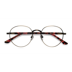 Unisex s round Bronze Metal Prescription eyeglasses - Eyebuydirect s Fitzgerald