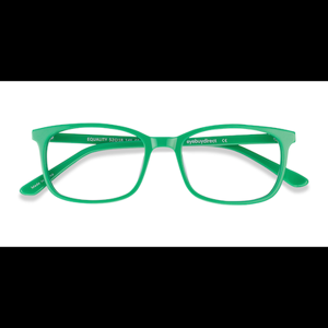 Unisex s rectangle Green Acetate Prescription eyeglasses - Eyebuydirect s Equality