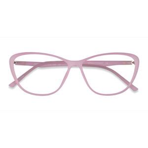 Female s horn Matte Purple Plastic Prescription eyeglasses - Eyebuydirect s Orbital