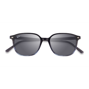 Unisex s square Striped Gray Acetate Prescription sunglasses - Eyebuydirect s Ray-Ban RB2193 Leonard