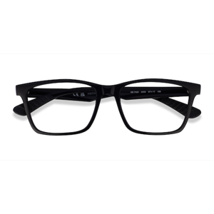 Unisex s rectangle Polished Black Plastic Prescription eyeglasses - Eyebuydirect s Ray-Ban RB7025