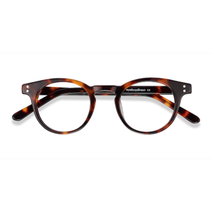 Unisex s round Tortoise Acetate Prescription eyeglasses - Eyebuydirect s Flora