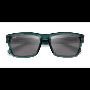 Unisex s square Transparent Green Plastic Prescription sunglasses - Eyebuydirect s Ray-Ban RB4396 Warren