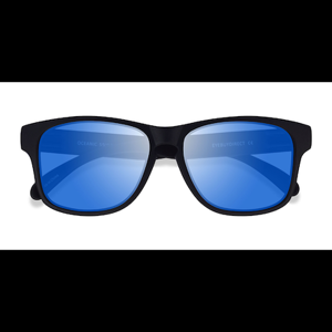 Unisex s square Black Blue Plastic Prescription sunglasses - Eyebuydirect s Oceanic
