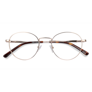 Unisex s round Golden Metal Prescription eyeglasses - Eyebuydirect s Memento