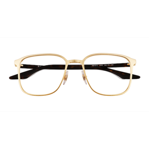 Unisex s square Brushed Gold Metal Prescription eyeglasses - Eyebuydirect s Ray-Ban RB6512