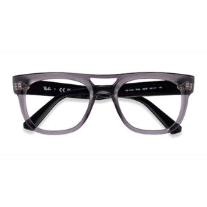 Unisex s aviator Clear Gray Plastic Prescription eyeglasses - Eyebuydirect s Ray-Ban RB7226 Phil