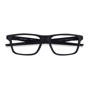 Male s rectangle Satin Black Plastic Prescription eyeglasses - Eyebuydirect s Oakley Port Bow