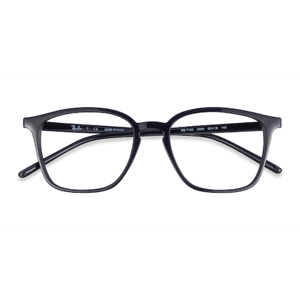 Unisex s square Black Plastic Prescription eyeglasses - Eyebuydirect s Ray-Ban RB7185