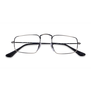 Unisex s rectangle Antique Gunmetal Metal Prescription eyeglasses - Eyebuydirect s Ray-Ban RB3957V Julie