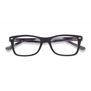 Unisex s rectangle Black & Gray Acetate Prescription eyeglasses - Eyebuydirect s Ray-Ban RB5228