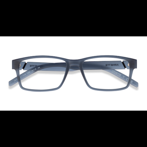 Unisex s rectangle Matte Blue Plastic Prescription eyeglasses - Eyebuydirect s ARNETTE Leonardo