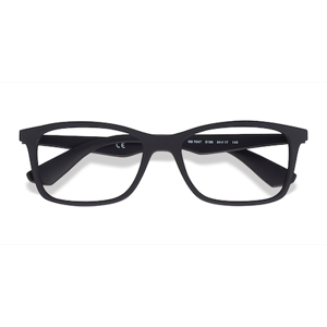 Unisex s rectangle Black Plastic Prescription eyeglasses - Eyebuydirect s Ray-Ban RB7047