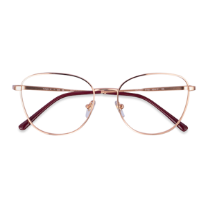 Female s oval Rose Gold Metal Prescription eyeglasses - Eyebuydirect s Vogue Eyewear VO4231