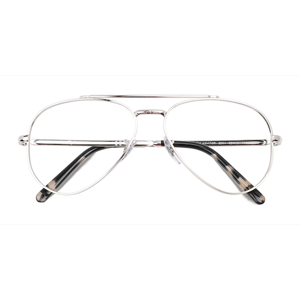 Unisex s aviator Silver Metal Prescription eyeglasses - Eyebuydirect s Ray-Ban RB3625V New Aviator