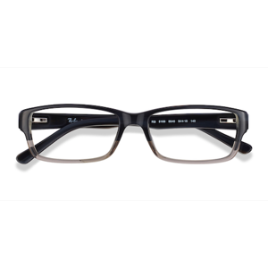 Unisex s rectangle Black & Gray Acetate Prescription eyeglasses - Eyebuydirect s Ray-Ban RB5169