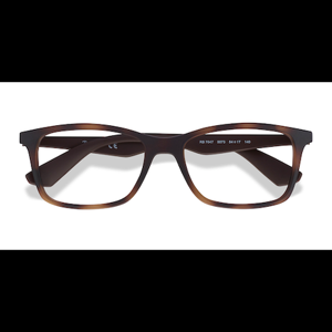 Unisex s rectangle Tortoise Brown Plastic Prescription eyeglasses - Eyebuydirect s Ray-Ban RB7047