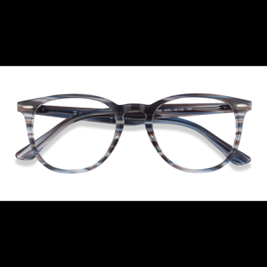 Unisex s square Blue Plastic Prescription eyeglasses - Eyebuydirect s Ray-Ban RB7159