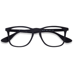 Unisex s rectangle Black Plastic Prescription eyeglasses - Eyebuydirect s Ray-Ban RB7074