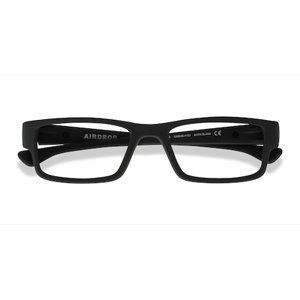 Female s rectangle Satin Black Plastic Prescription eyeglasses - Eyebuydirect s Oakley Airdrop