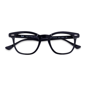 Unisex s square Black Acetate Prescription eyeglasses - Eyebuydirect s Ray-Ban RB5398 Hawkeye