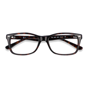 Unisex s rectangle Tortoise Acetate Prescription eyeglasses - Eyebuydirect s Ray-Ban RB5228