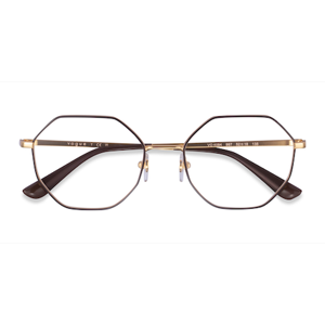 Female s geometric Gold Metal Prescription eyeglasses - Eyebuydirect s Vogue Eyewear VO4094