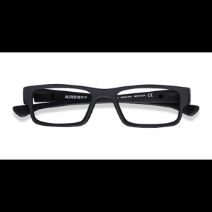 Unisex s rectangle Satin Black Plastic Prescription eyeglasses - Eyebuydirect s Oakley Airdrop