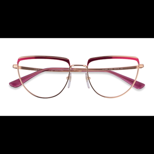 Female s geometric Fuchsia Rose Gold Metal Prescription eyeglasses - Eyebuydirect s Vogue Eyewear VO4230