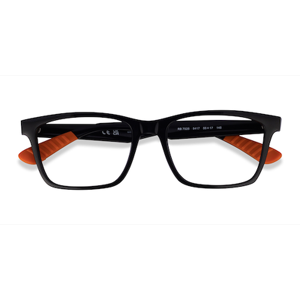 Unisex s rectangle Satin Black Plastic Prescription eyeglasses - Eyebuydirect s Ray-Ban RB7025