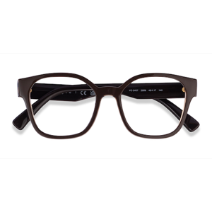 Female s square Brown Floral Plastic Prescription eyeglasses - Eyebuydirect s Vogue Eyewear VO5407