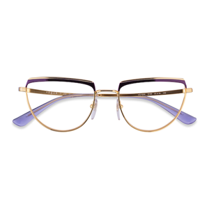 Female s geometric Purple Gold Metal Prescription eyeglasses - Eyebuydirect s Vogue Eyewear VO4230