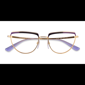 Female s geometric Purple Gold Metal Prescription eyeglasses - Eyebuydirect s Vogue Eyewear VO4230