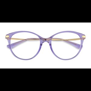 Female s horn Transparent Purple Metal,Plastic Prescription eyeglasses - Eyebuydirect s Vogue Eyewear VO5423