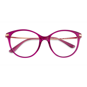 Female s horn Clear Purple Metal,Plastic Prescription eyeglasses - Eyebuydirect s Vogue Eyewear VO5423