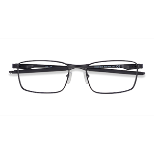 Male s rectangle Satin Black Metal Prescription eyeglasses - Eyebuydirect s Oakley Fuller