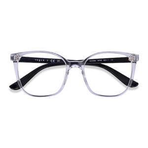 Female s square Transparent Plastic Prescription eyeglasses - Eyebuydirect s Vogue Eyewear VO5356