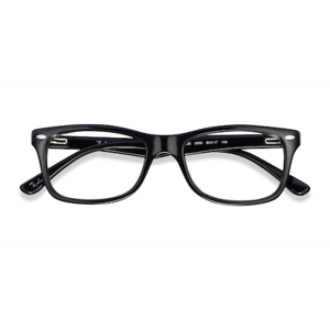 Unisex s rectangle Black Acetate Prescription eyeglasses - Eyebuydirect s Ray-Ban RB5228